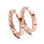 Marquise Illusion Hoop Earrings