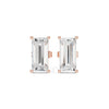 Baguette Diamond Stud Earrings