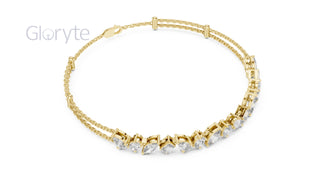 Mixed Cut Diamond Bracelet