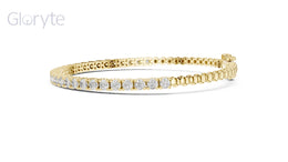 Round Cut Diamond Half Tennis Bracelet 2.50mm