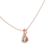 Diamond Solitaire Bezel Pendant Necklace (1.50ct) with Chain