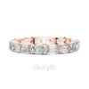Emerald & Oval Cut Diamond Eternity Band – Lab-Grown or Moissanite
