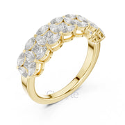 Nature Inspired Marquise Diamond Band Ring –