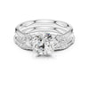 Round Diamond Vintage-Inspired Bridal Set