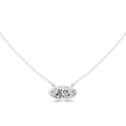 2.50 Carat East-West Diamond Solitaire Pendant – Oval & Marquise Shape