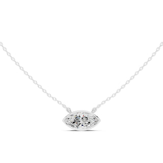 2.50 Carat East-West Diamond Solitaire Pendant – Oval & Marquise Shape