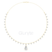 Eternal Grace Pear Diamond Necklace