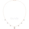 Emerald Halo & Marquise Diamond Necklace