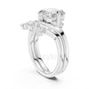 Asscher & Mixed-Cut Diamond Bridal Set Ring