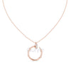 Circle Diamond Accent Pendant Necklace