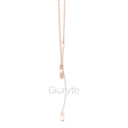 Diamond Heart Drop Pendant Necklace with Accent Chain – Includes Chain