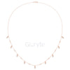 Dangling Diamond Station Necklace