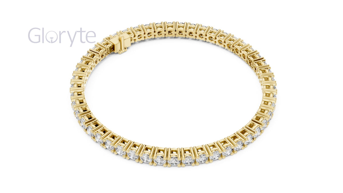 Round Cut Diamond Tennis Bracelet 0.10 Pointers