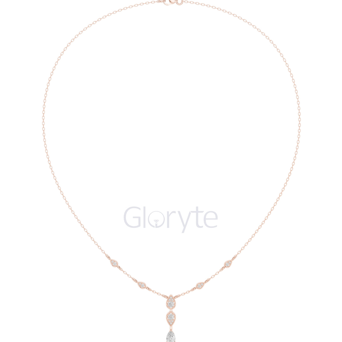 Pear Drop Diamond Necklace