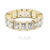 Radiant Cut Diamond Bezel-Set Eternity Band