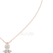Two-Stone Diamond Pendant Necklace