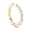 Open Pavé Diamond Band | Lab-Grown & Moissanite | 925 Silver, 10K, 14K Gold