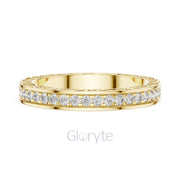 Vintage Inspired Diamond Eternity Band with Micro Prong Setting