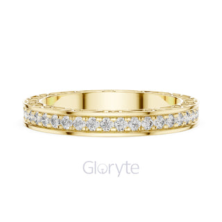 Vintage Inspired Diamond Eternity Band with Micro Prong Setting