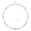 Multi-Shape Diamond Bezel Necklace