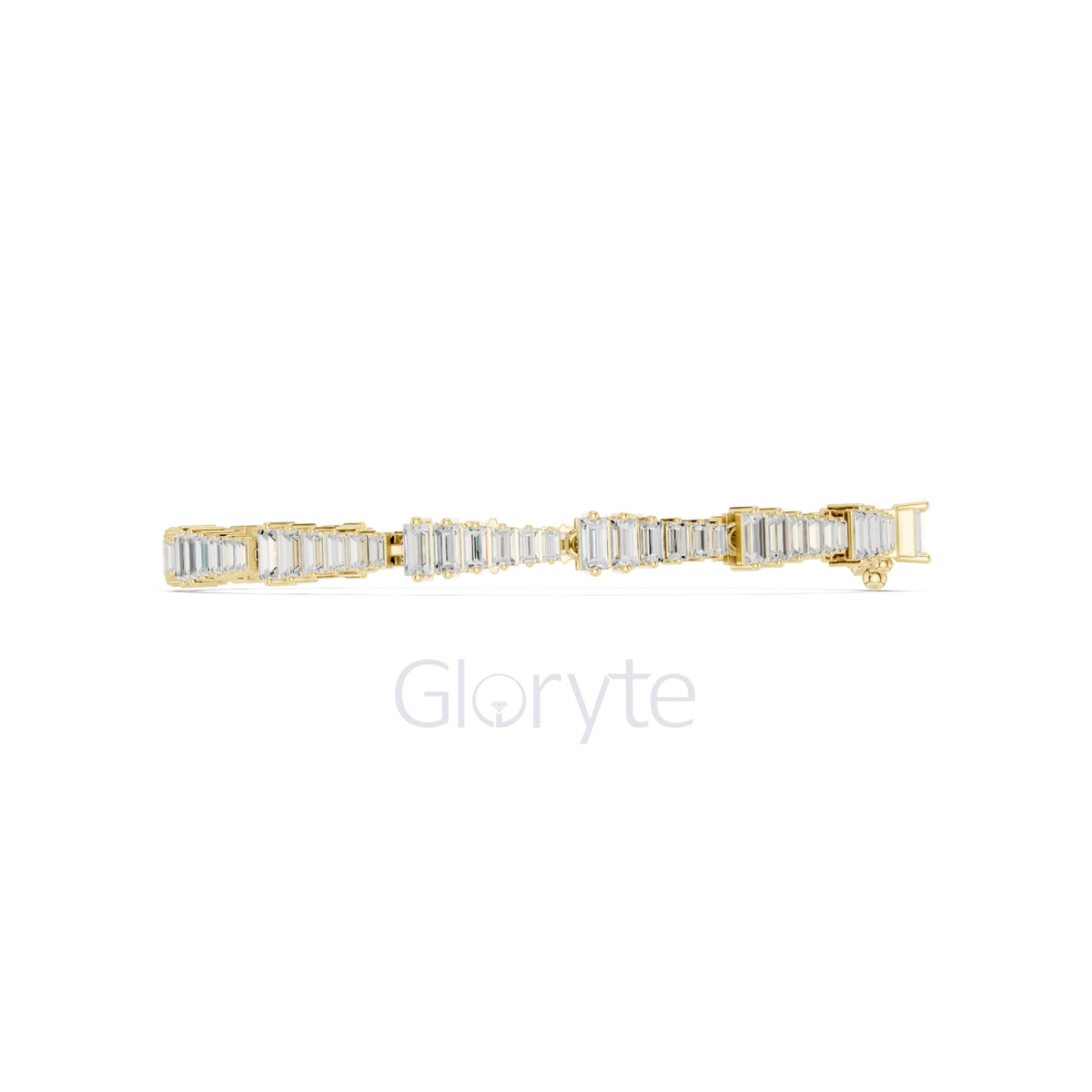 Graduated Baguette Diamond Tennis Bracelet