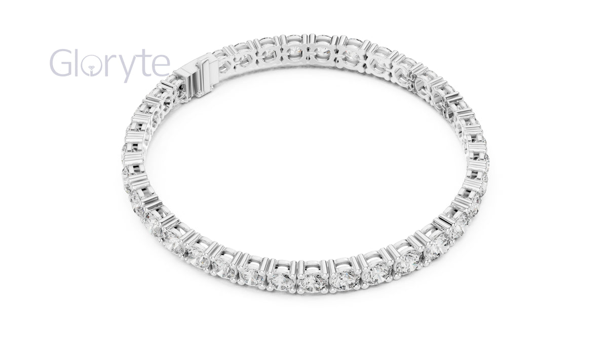 Round Brilliant Diamond Tennis Bracelet