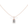 Emerald Cut Pendant with Diamond Bail | 1.50 CT