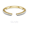 Open Pavé Diamond Band | Lab-Grown & Moissanite | 925 Silver, 10K, 14K Gold