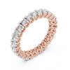 Round Cut Diamond Eternity Band – Classic Full Circle Ring in 925 Silver, 10K & 14K Gold