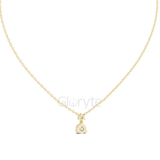 Two Stone Diamond Pendant Necklace