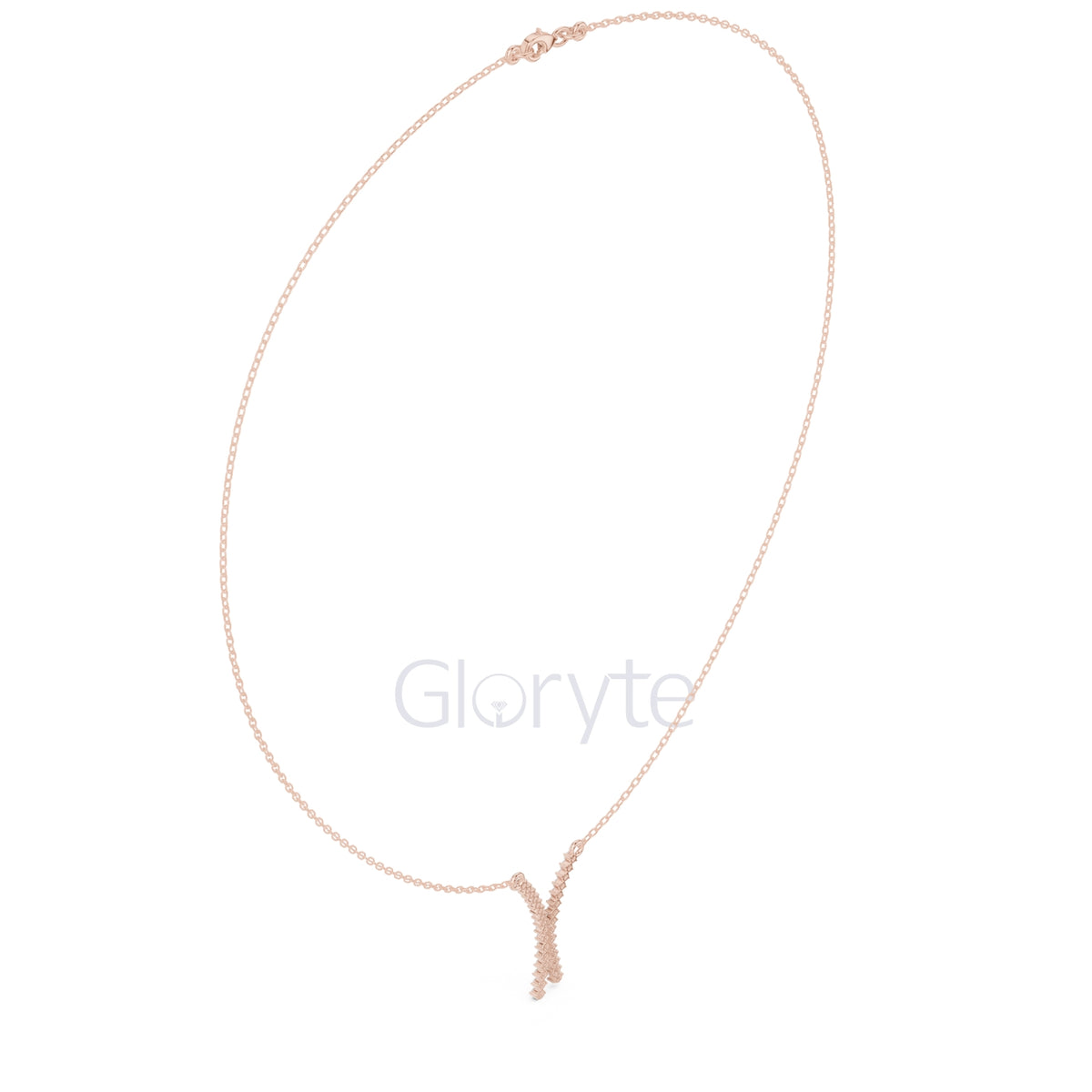 Diamond Crossover Pendant Necklace