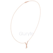 Diamond Crossover Pendant Necklace