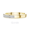 Double Row Diamond Band Ring in Sterling Silver, 10K & 14K Gold