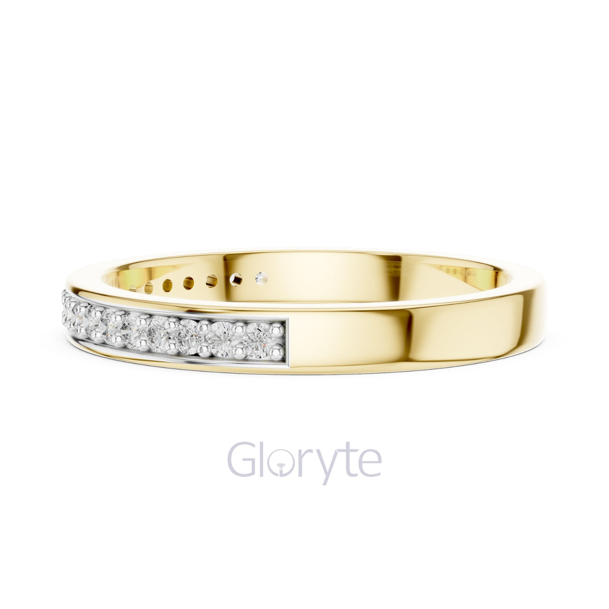 Double Row Diamond Band Ring