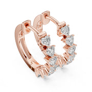 Eternal Heart Hoop Earrings