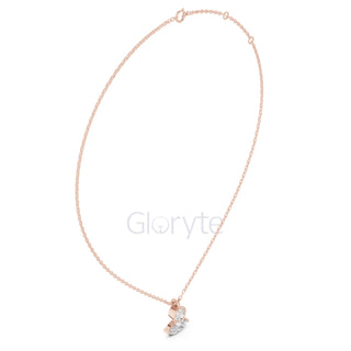 Two-Stone Diamond Pendant Necklace