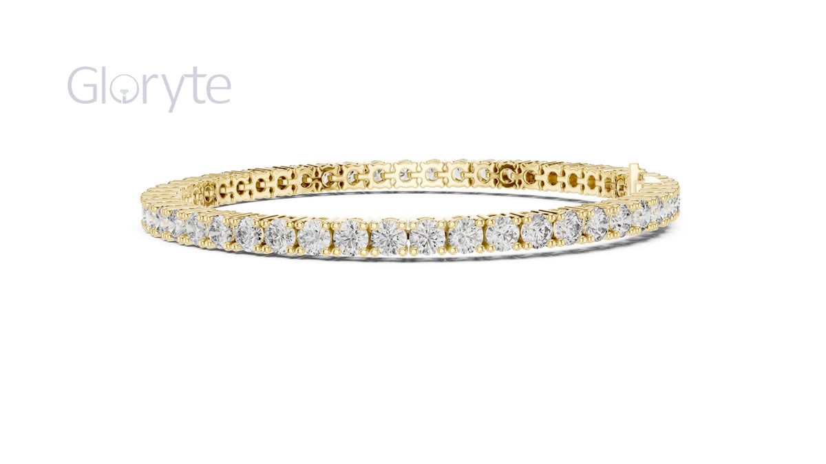 Round Cut Diamond Tennis Bracelet 0.10 Pointers