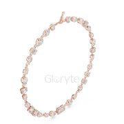 Multi-Shape Diamond Bezel Necklace