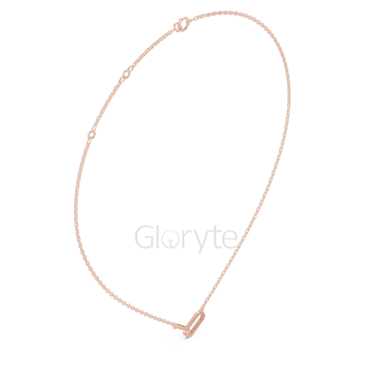 Diamond Link Pendant Necklace