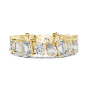 Pear, Round & Emerald Cut Diamond Eternity Band