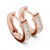 Classic Channel Set Diamond Hoop Earrings – Lab-Grown / Moissanite