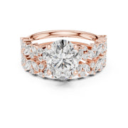 Floral & Round Diamond Cluster Ring – 3.70 CTW