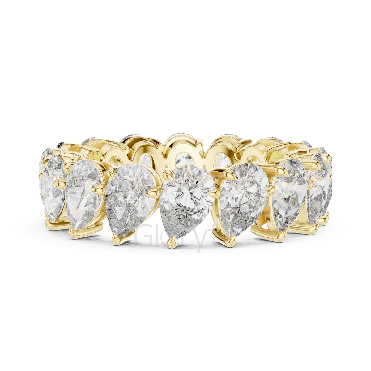 Pear Cut Diamond Eternity Band
