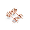 Heart-Shaped Diamond Stud Earrings | Bezel-Set Solitaire in Gold or Silver | Lab-Grown & Moissanite