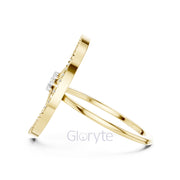 Moon & Star Diamond Ring