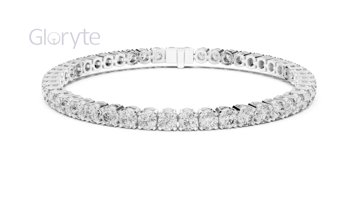 Round Cut Diamond Tennis Bracelet (3.30mm)