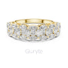 Nature Inspired Marquise Diamond Band Ring – Gold / Sterling Silver