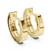 Double Row Classic Diamond Hoop Earrings – Lab-Grown or Moissanite