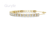 Classic Graduated Round Cut Diamond Bracelet 3.50mm To 5.00mm