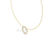 Eternal Halo Diamond Wreath Necklace